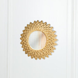 Ayla Round 48Cm Sunflower Gold Finish Wall Mirror - thumbnail 4