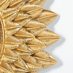 Ayla Round 48Cm Sunflower Gold Finish Wall Mirror - thumbnail 3