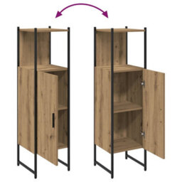 Walplus Bathroom Cabinet Artisan Oak 33X33X120.5 Cm Engineered Wood - thumbnail 8