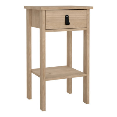 Furniture To Go Barcelona Bedside Table With 1 Drawers In Jackson Hickory Oak - image 1