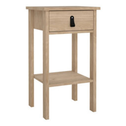 Furniture To Go Barcelona Bedside Table With 1 Drawers In Jackson Hickory Oak - thumbnail 1