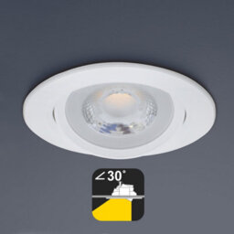 Long Life Lamps Company 7W Adjustable Round Led Recessed Ceiling Downlight 3000K Clr17 - thumbnail 6