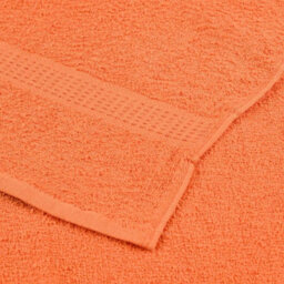 Berkfield Sauna Towels 4 Pcs Orange 80X200 Cm 360 Gsm 100% Cotton - thumbnail 6