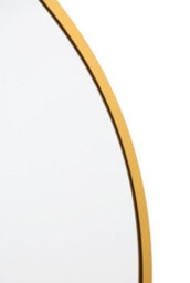 Mirroroutlet The Fenestra Gold Edged Circular Modern Garden Wall Mirror 90Cm Diameter - thumbnail 4