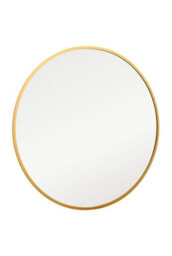 Mirroroutlet The Fenestra Gold Edged Circular Modern Garden Wall Mirror 90Cm Diameter - thumbnail 3