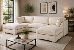 SC FURNITURE LIMITED Burnham U Shape Sofa, Full Back Cushions - thumbnail 1
