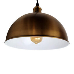 Ledsone Ceiling Pendant Light Fixtures 30Cm Yellow Brass Metal E27 - thumbnail 4