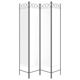 Vidaxl 4-Panel Room Divider White 160X200 Cm Fabric - thumbnail 5