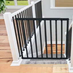 Bettacare Chunky Wooden Screw Fit Dog Gate, 63.5Cm - 105.5Cm, Black, Wooden Dog Gate Gate, Screw Fit Pet Stair Gate, Puppy Gate - thumbnail 8