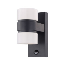 Ip44 Outdoor Wall Light With Pir Sensor - Stylish Anthracite Aluminium 6W Led