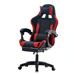 Home Source Neuro Red Black Fully Adjustable Gaming Computer Chair With Footrest And Lumbar Support - thumbnail 6