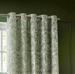 Wylder Bengal Chenille Room Darkening Eyelet Curtain Pair Sage (W)168Cm X (D)137Cm - thumbnail 2