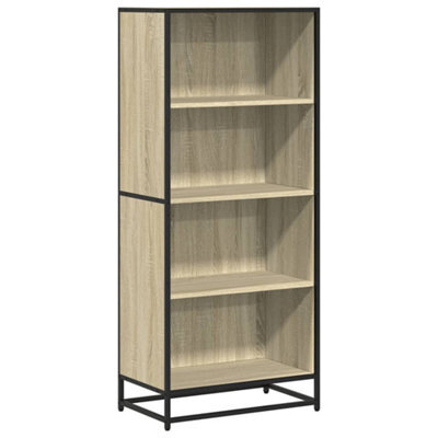 Berkfield Modern Bookcase Sonoma Oak 60X35X139 Cm Engineered Wood
