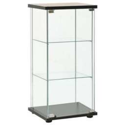 Walplus Storage Cabinet Tempered Glass Black - thumbnail 1