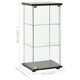 Walplus Storage Cabinet Tempered Glass Black - thumbnail 5
