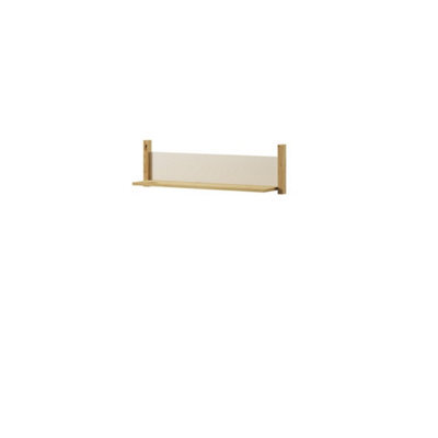 Arte Lenny 05 Wall Shelf In Oak Artisan & Beige - 900mm X 270mm X 200mm - Stylish & Durable Display Space - image 1
