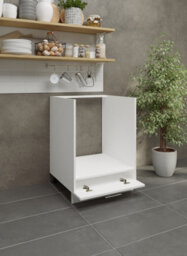 Jd Greta Adjustable Legs Kitchen Base Oven Unit 600mm Cabinet With Front 60Cm - White Matt - thumbnail 3