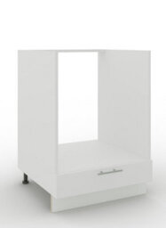 Jd Greta Adjustable Legs Kitchen Base Oven Unit 600mm Cabinet With Front 60Cm - White Matt - thumbnail 1