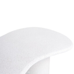Beliani Garden Dining Table Sirmione 200 Cm 110 Cm Terrazzo Effect White Terrazzo - thumbnail 5