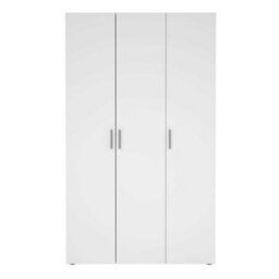 Wyld Haus Daejeon 3-Door White Wooden Wardrobe - thumbnail 4