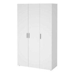Wyld Haus Daejeon 3-Door White Wooden Wardrobe - thumbnail 5