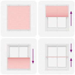 Berkfield Pleated Blind Pink 120X150 Cm Fabric Width 119.4 Cm Polyester - thumbnail 7