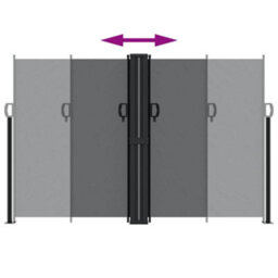 Walplus Retractable Side Awning Garden Sun Shade Canopy Gazebo For Back Door, Porch, Patio Black 160X1200 Cm - thumbnail 5