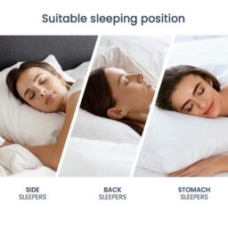 Ameha Pillows Hotel Quality Bounce Back Hollowfiber Filled Firm Deluxe Breathable Pillow 50X75 Cm Pair - thumbnail 6
