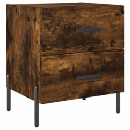 Berkfield Bedside Cabinets 2 Pcs Smoked Oak 40X35X47.5 Cm Engineered Wood - thumbnail 5