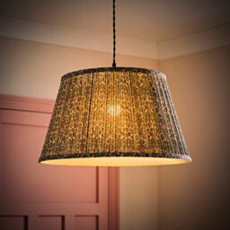 Valuelights Abel Large Floral Pleated Tapered Lamp Shade And Bulb (D)45Cm - thumbnail 1