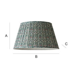 Valuelights Abel Large Floral Pleated Tapered Lamp Shade And Bulb (D)45Cm - thumbnail 9