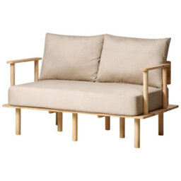 Beliani Living Room Set 3 Seater Asker Fabric Sand Beige - thumbnail 5
