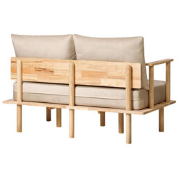 Beliani Living Room Set 3 Seater Asker Fabric Sand Beige - thumbnail 6