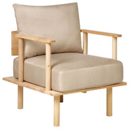 Beliani Living Room Set 3 Seater Asker Fabric Sand Beige - thumbnail 7
