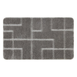 RugsX Bathroom Rug Supreme Lines Non-Slip, Soft - Grey  50X80 Cm - thumbnail 4