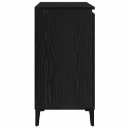 Berkfield Black Oak Sideboard - 104X35X70 Cm, Made From Engineered Wood - thumbnail 8