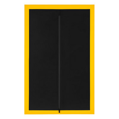 SolaDirect Dust Door With Zip 110 X 220 Cm - Dust-Barrier Doorway Curtain - Double-Sided Zip - Tape-Mount - Trim To Fit - Reusable Fabric - image 1