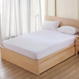 Bedlooms Terry Mattress Protector, 100% Waterproof Terry, Elastic Fitted, 30Cm Deep Pocket, Double 135X190 Cm - thumbnail 2