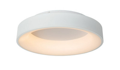 Lucide Mirage Modern Flush Ceiling Light 45Cm - Led Dim. - 1X33W 2700K - White