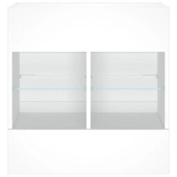 Walplus Tv Wall Cabinet With Led Lights White 58.5X30X60.5 Cm - thumbnail 7