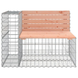 Berkfield Garden Bench Gabion Design 287X71X65.5 Cm Solid Wood Douglas - thumbnail 4