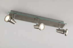 Luminosa Lighting Luminosa Spot Led 3 Light Adjustable Spotlight Bars Nickel 400Lm 2700K 46X12X7Cm - thumbnail 2