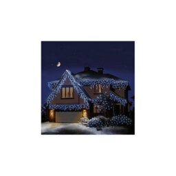 Premier Decorations Limited 480 Led White Snowing Icicle Lights Timer Christmas Lights 11.8M Lit Length - thumbnail 3