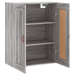 Berkfield Wall Mounted Cabinet Grey Sonoma 69.5X34X90 Cm Engineered Wood - thumbnail 6