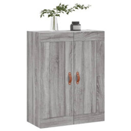 Berkfield Wall Mounted Cabinet Grey Sonoma 69.5X34X90 Cm Engineered Wood - thumbnail 4