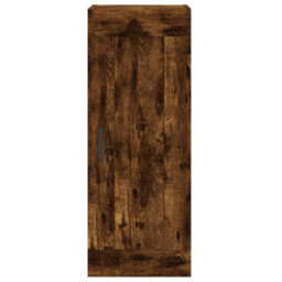 Berkfield Elegant Highboard Smoked Oak 34.5X34X180 Cm Engineered Wood - thumbnail 7