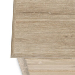 Celine Washed Oak 3 Drawer Bedside Table - Fully Assembled By Roseland Furniture - thumbnail 6