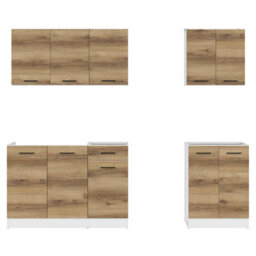 Heze Furniture Summer 7 Unit Kitchen Cabinets Set 230Cm In Light Delano Oak - thumbnail 5