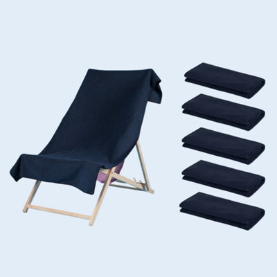 OHS 5 X Plain Microfiber Quick Dry Bath Beach Towel - image 1
