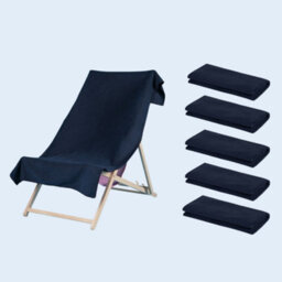 OHS 5 X Plain Microfiber Quick Dry Bath Beach Towel - thumbnail 1